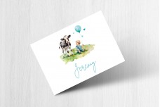 De jongen met een koetje